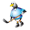Clinton Hockey Penguin Graphic 9744